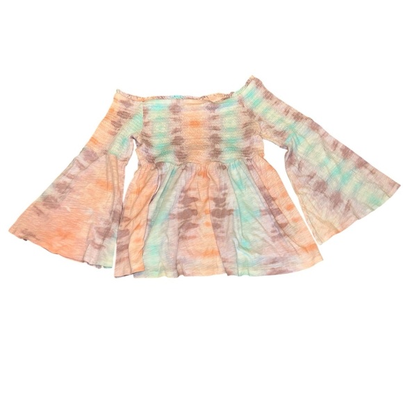 5/$25 Torrid Pastel Tie-Dye Ruffle Top - Picture 2 of 4